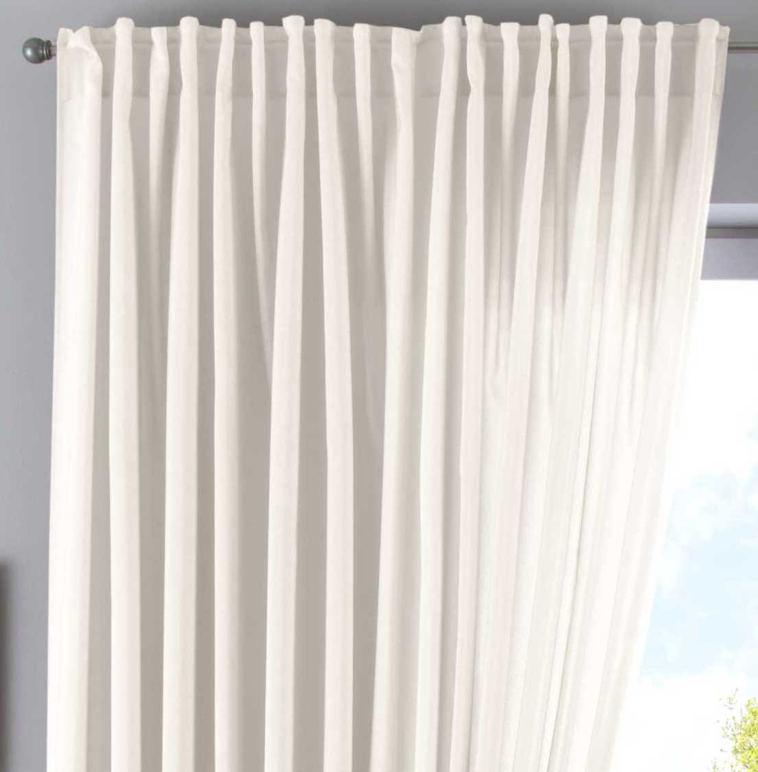 Vorhang Verdeckte Schlaufen Cationic »JENA« Blickdicht Leinen Optik Gardine Meliert Gardinenband mit Raffhalter 2019037 Creme HxB 250x300 cm Vorhang 2019037creme-breit | gerdinenbox.com