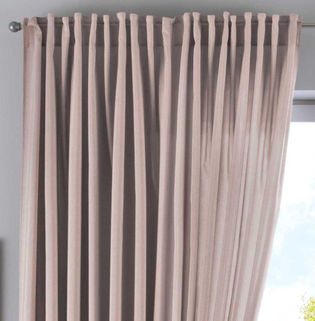 Vorhang Verdeckte Schlaufen Cationic »JENA« Blickdicht Leinen Optik Gardine Meliert Gardinenband mit Raffhalter 2019037 Taupe HxB 250x300 cm Vorhang 2019037taupe-breit | gerdinenbox.com