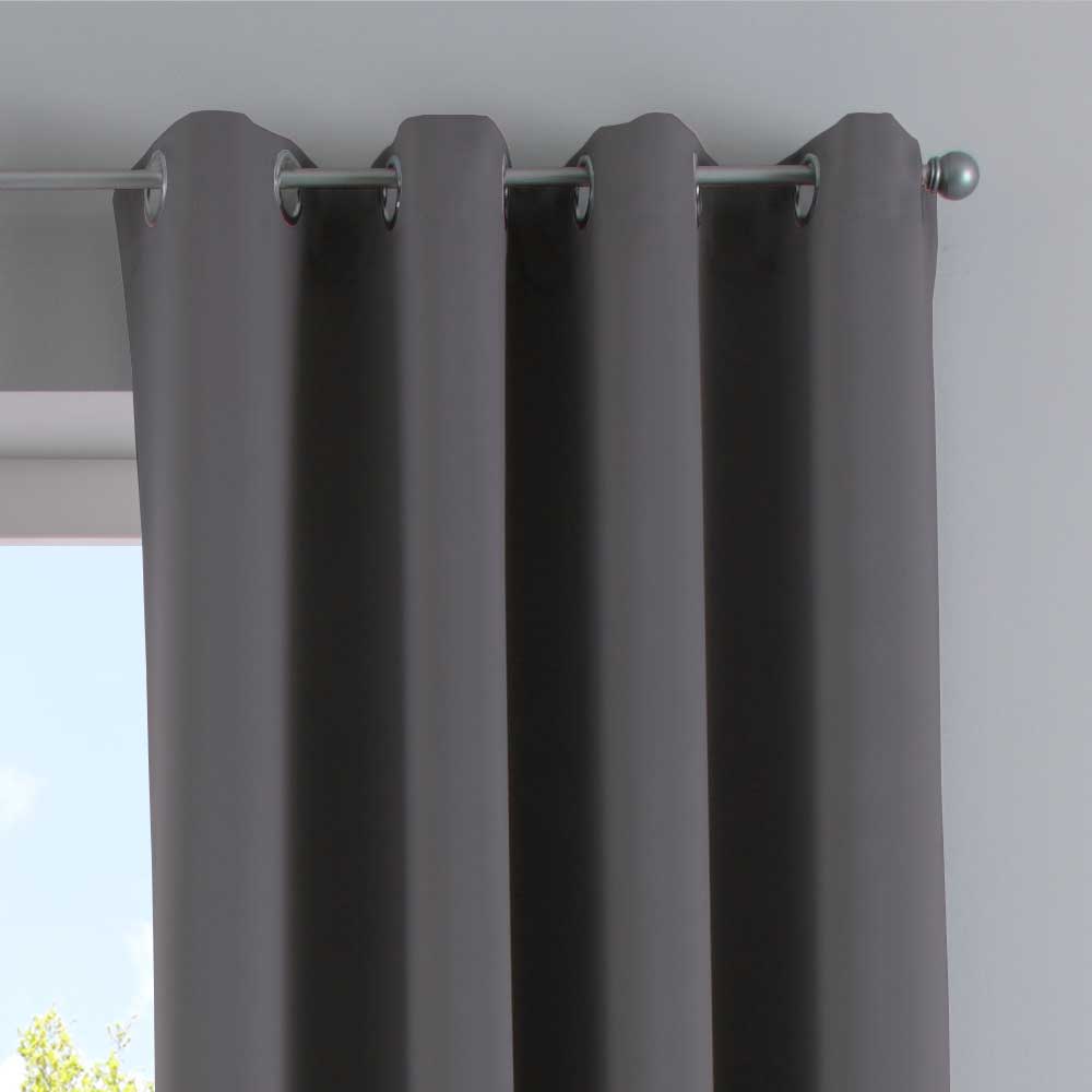 Vorhänge Blickdicht »NewYork« 2er-Pack Thermo-Gardinen Verdunkelungsvorhang Blackout Ösen schalldämmend UV-Schutz Raffhalter 201920600-2 Vorhang Set 201920600_dunkelgrau_3_dbfdd2a3-22da-4b38-a5f7-c1ab964c8d28 | gerdinenbox.com