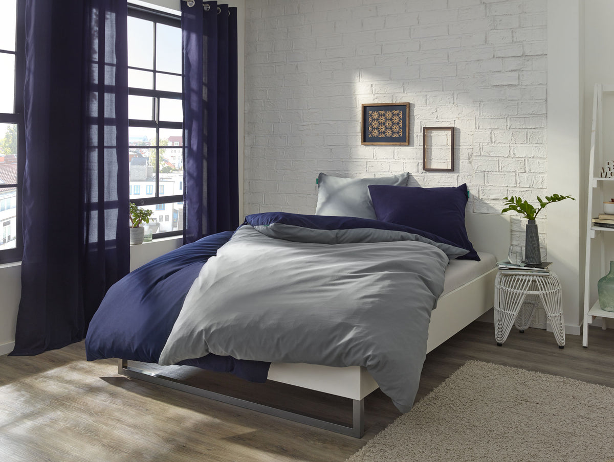 Bio Baumwolle Bettwäsche Set »Bremen« Kissenbezug Bettbezug Reißverschluss Hautfreundlich 202091 Bettwäsche 202090-202092-20405_01_11 | gerdinenbox.com