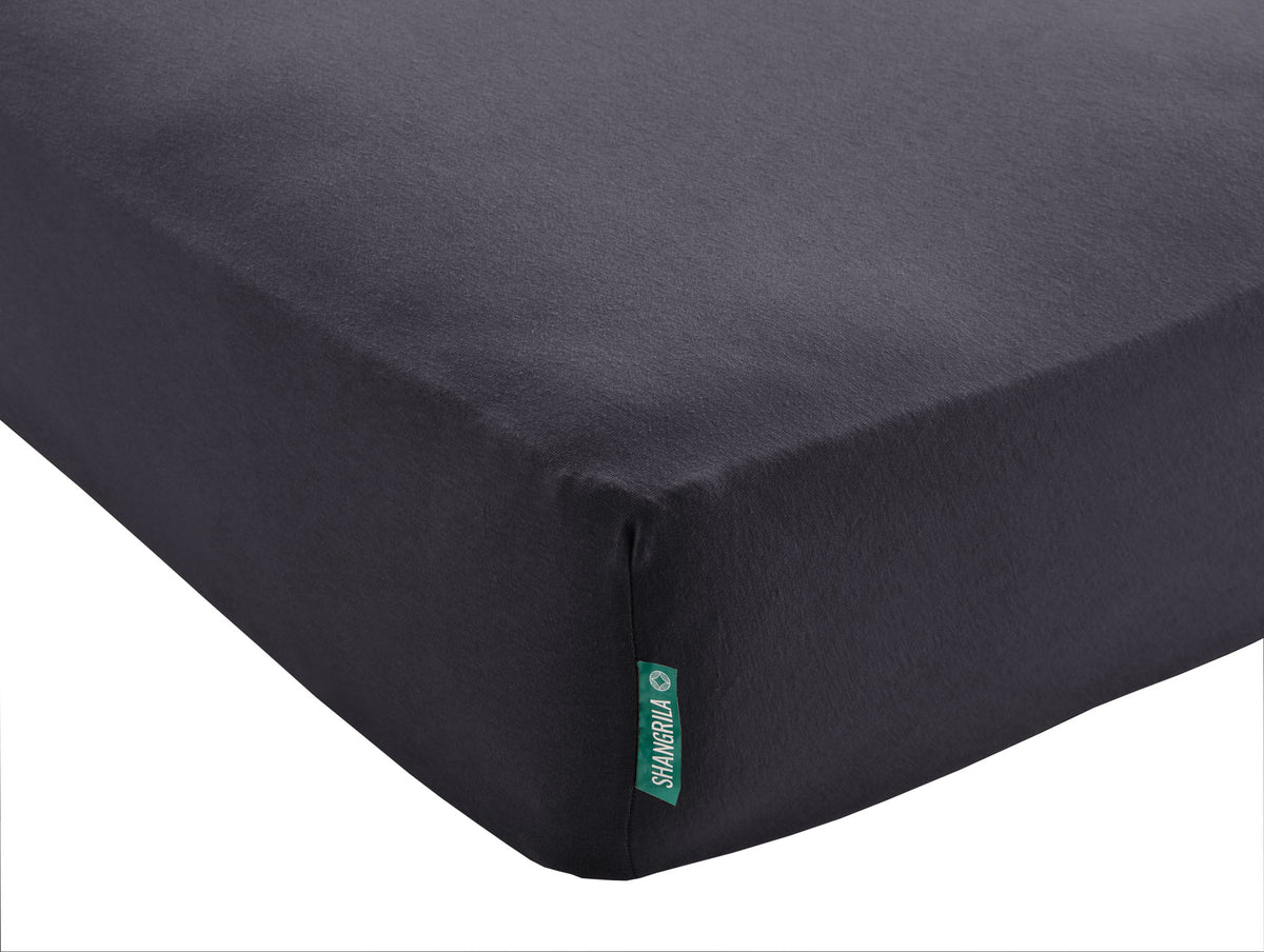Spannbettlaken »Bremen« Bettlaken Bio Baumwolle Hautfreundlich für Boxpringbetten Matratzen bis 30 cm Höhe 202093 Schwarz BxL+H 90x200+30 cm Bettwäsche 202093schwarz_bb390329-db05-4de2-839e-65ad5d1cb276 | gerdinenbox.com