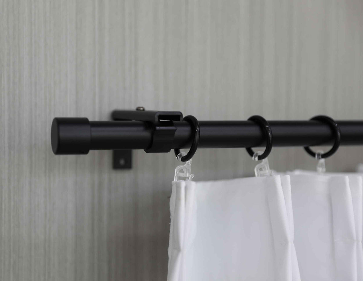 Ausziehbare Gardinenstange »Ningbo« Ø16/19 mm Komplettset zum sofortigen Montieren Wand- und Deckenmontage 2024140 Innenlaufstange 2024140_schwarz_7 | gerdinenbox.com