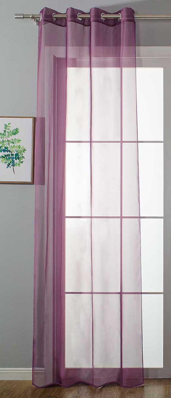Ösenvorhang Transparent »Uni« Gardine Stores Vorhang Ösen Bleibandabschluß Wohnzimmer 20332-cn Lila HxB 175x140 cm Gardinenschal 20332-cnlila_ad244457-fae9-4718-89dd-5bc495698c3e | gerdinenbox.com
