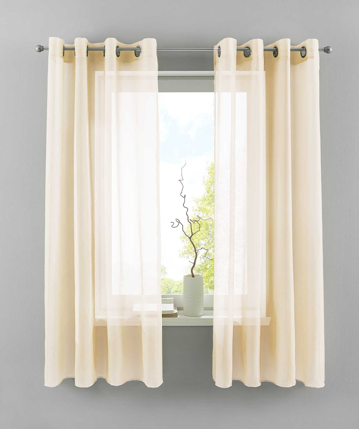 2er Set Ösengardinen Transparent »Basel« Gardine Bleiband Store Vorhang 20332TR2 Creme HxB 175x140 cm Gardinen Set 20332TR2creme-175_c6654551-5529-4d17-8691-fdb949c9798b | gerdinenbox.com
