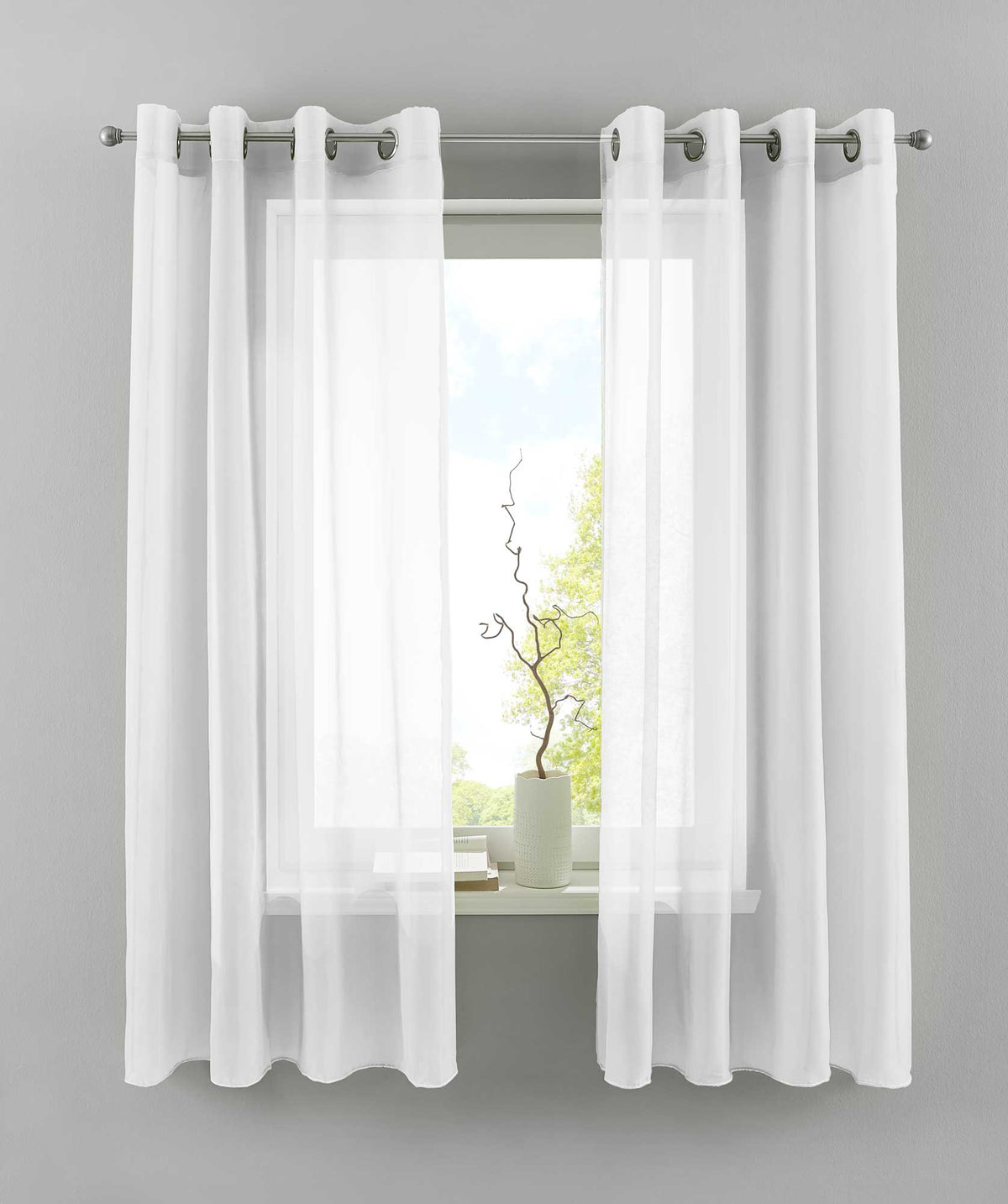 2er Set Ösengardinen Transparent »Basel« Gardine Bleiband Store Vorhang 20332TR2 Weiß HxB 175x140 cm Gardinen Set 20332TR2weiss-175_0443c6e1-3e29-4226-a1e6-3d4eae325f30 | gerdinenbox.com