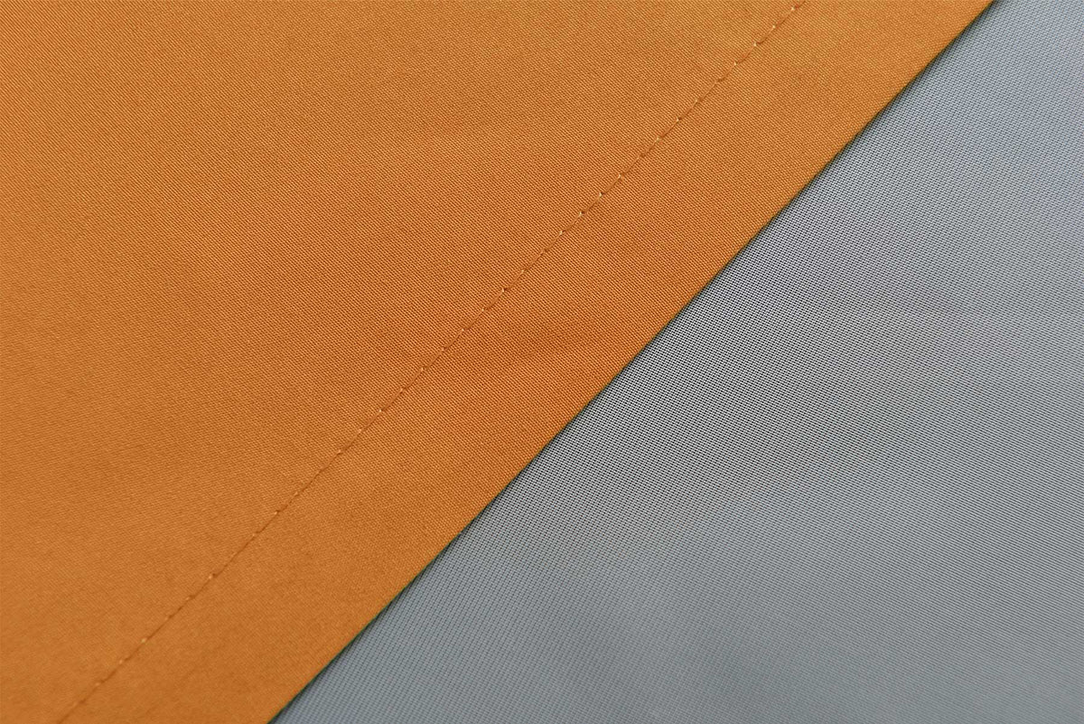 2er Set Vorhänge Schal Schlaufen »Berlin« Microsatin Lichtdurchlässig Kräuselband Uni Matt 20400N2 Vorhang 20400_detail_orange_2_fbbacbe3-b3d7-41ad-9b4b-d5c8997632b0 | gerdinenbox.com