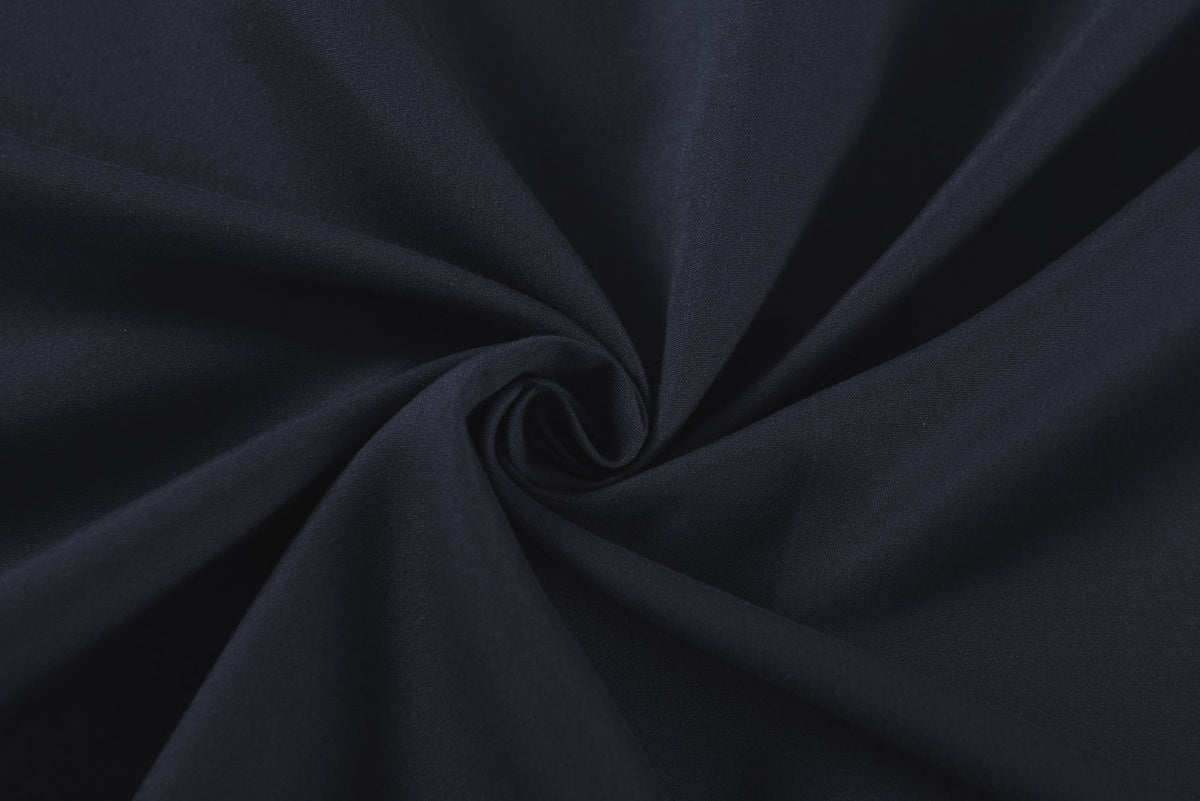 Vorhang Set Schal Ösen Microsatin Segeltuch Querbehang lichtdurchlässig Deko Wohnzimmer 20405S4 Vorhang Set 20405_dblau_1 | gerdinenbox.com
