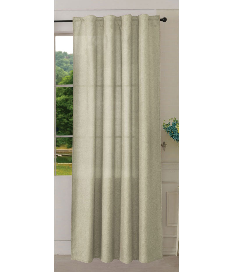 Vorhang Schal verdeckte Schlaufen >>Cationic<< blickdicht Leinen Optik natura seidenmatt (HxB) Landhaus Stil 20440 Beige Vorhang 20440beige | gerdinenbox.com