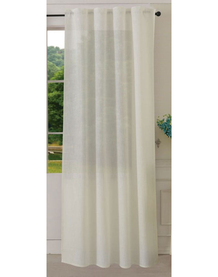 Vorhang Schal verdeckte Schlaufen >>Linene<< blickdicht Leinen Optik Natur Grobfaser (HxB) Lanhaus Stil schwere Qualität 20445 Natur Vorhang 20445natur | gerdinenbox.com