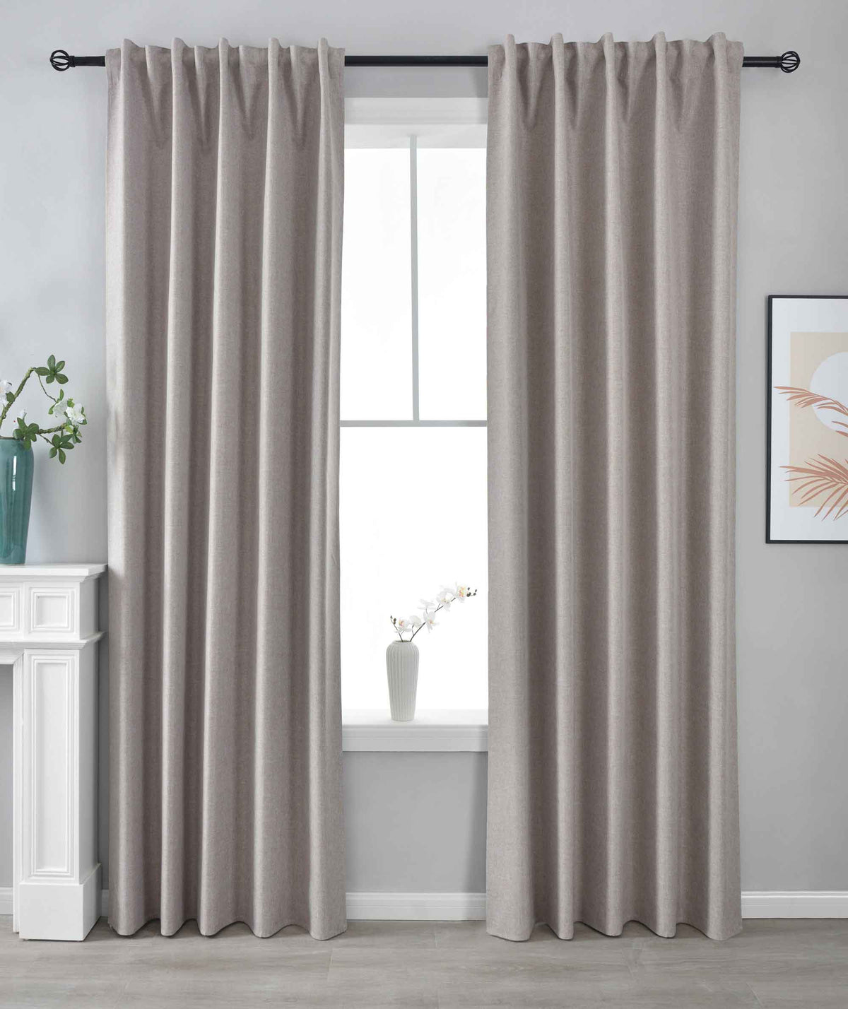2er Set Verdunkelungsvorhänge 100% Verdunkelung »BOSTON Dark« mit Multibandaufhängung 2023600-2 Taupe HxB 245x140 cm Vorhang Set 47596040585480_57507db4-c57e-4c85-ae96-2c50a6576ef6 | gerdinenbox.com