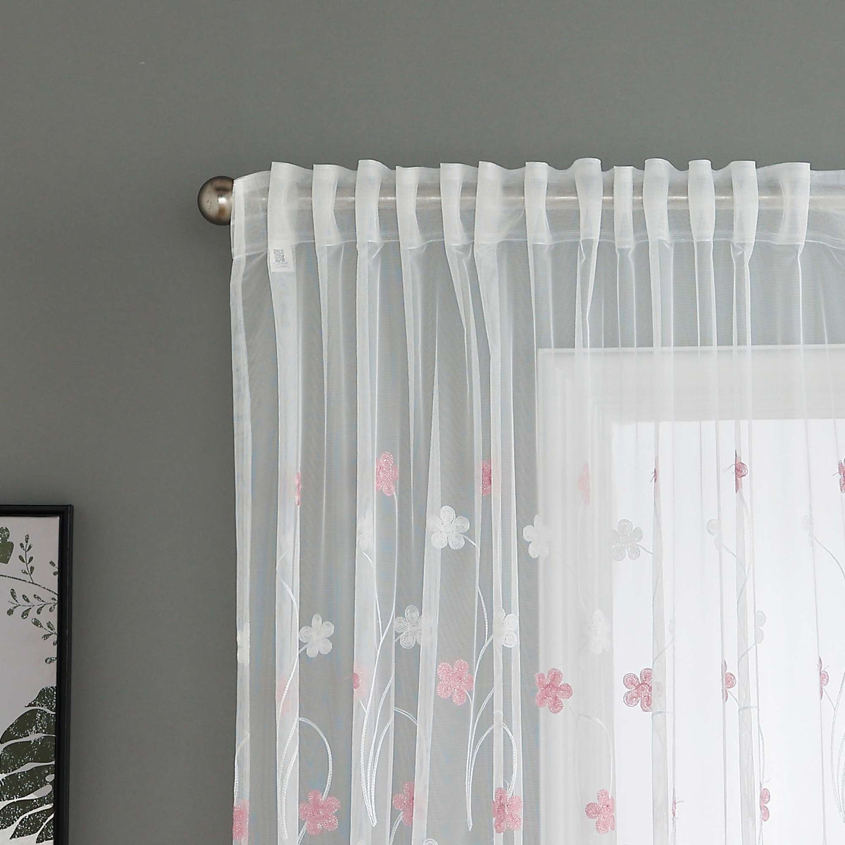 Gardine Raschel Stickerei Design »Florenz« Multiband für Gardinenschiene und Gardinenstange Elegante Fensterdekoration 2023200 Gardinenschal 593A0125 | gerdinenbox.com