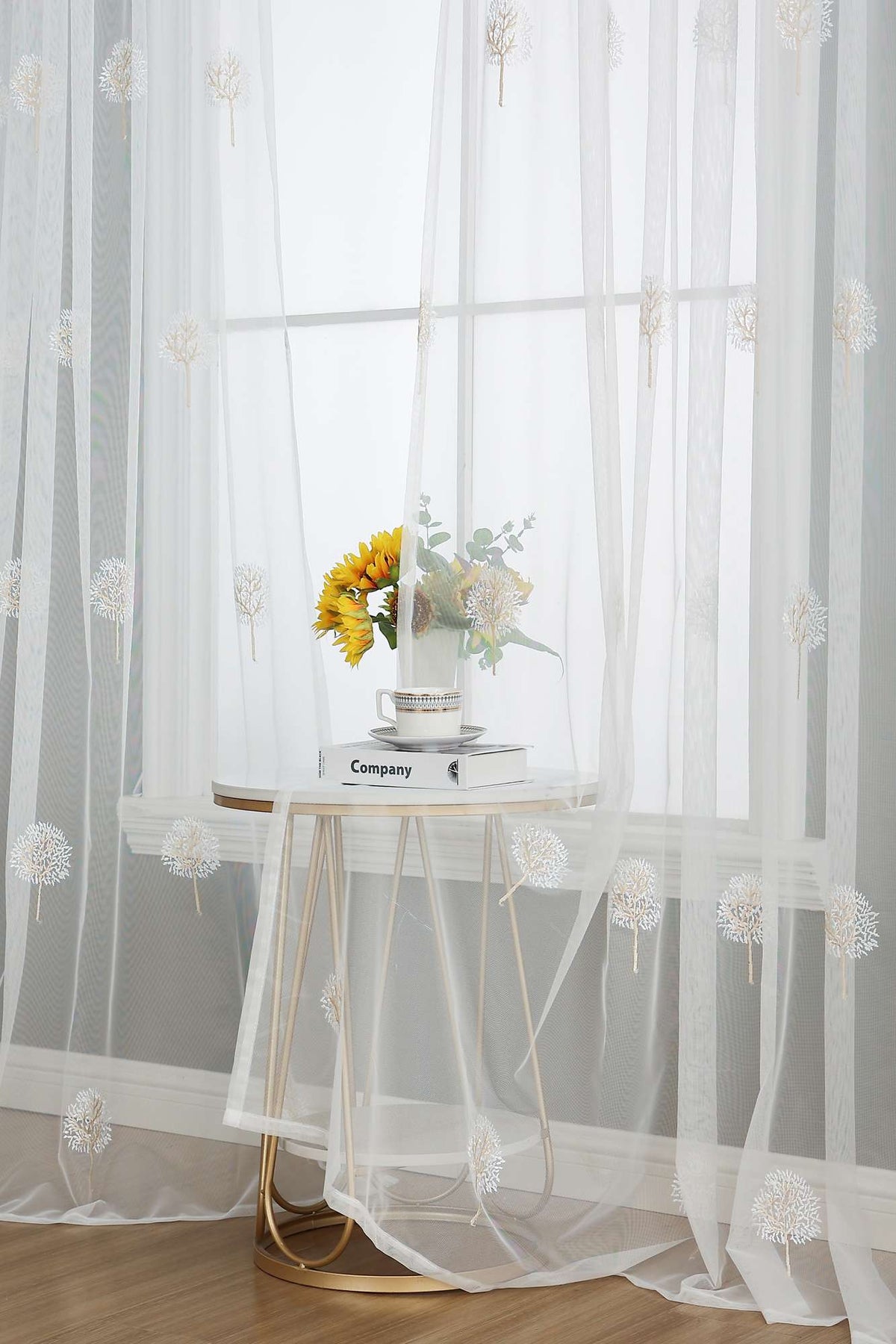 Gardine Raschel Stickerei Design »Florenz« Multiband für Gardinenschiene und Gardinenstange Elegante Fensterdekoration 2023200 Gardinenschal 593A0212 | gerdinenbox.com