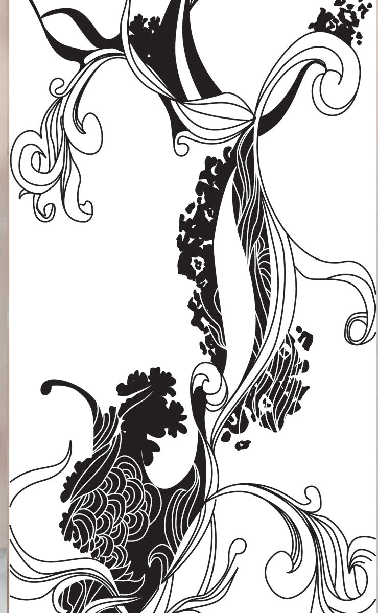 2er Set Schiebegardine Flächenvorhang Wildseide Optik und Voile Paneel 80400 Schiebegardine 80400flower_tattoo_b0a1b841-69dc-436b-b6db-1e3e2c50c7cd | gerdinenbox.com