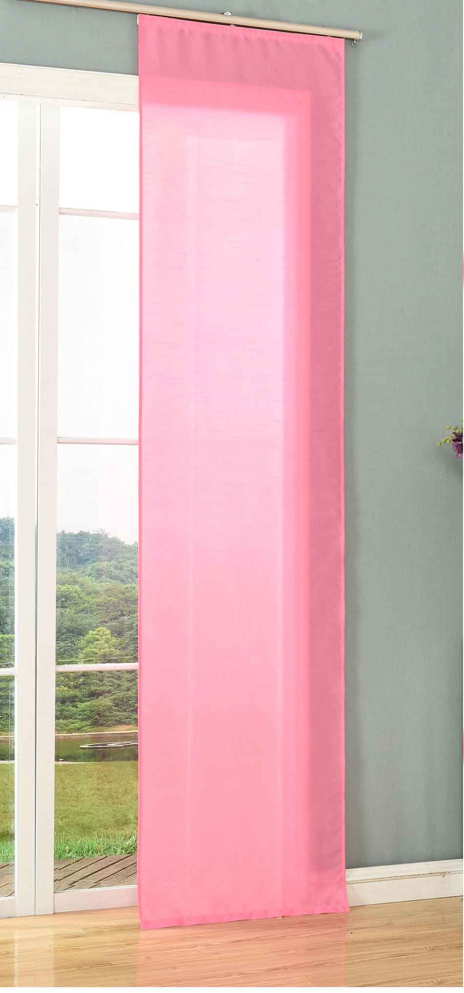 Schiebegardine Flächenvorhang Wildseide Optik Vorhang Gardine cm (Höhe x Breite) 85620 Pink Schiebegardine 85620pink | gerdinenbox.com