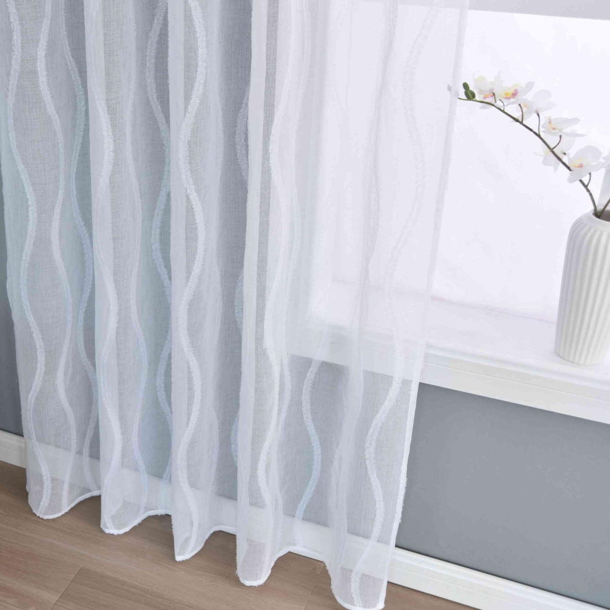 2er Set Gardine »VALENCIA« Multiband Aufhängung Scherli Transparent Leinen-Optik 2023400-408S-2 Gardinen Set Img0521_1 | gerdinenbox.com