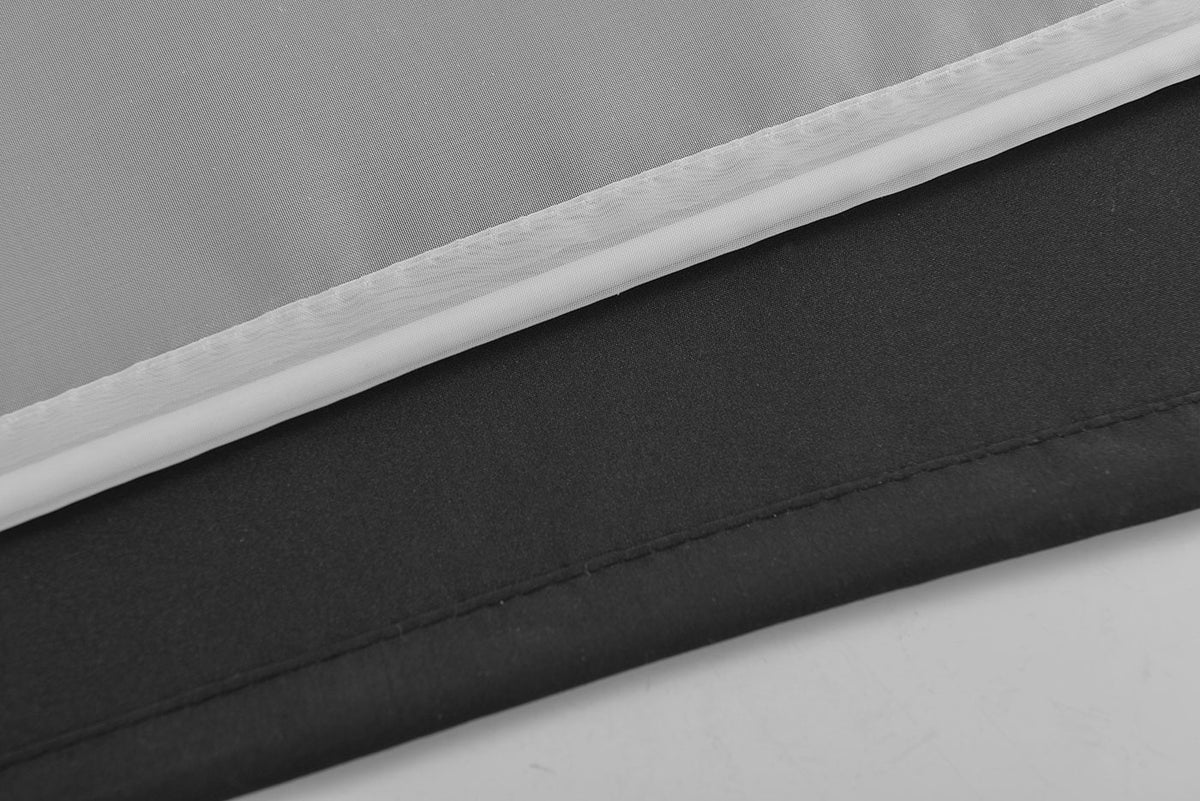 Doppel Raffrollo Palma Microsatin matt Voile Faltgardinen Faltrollo Schlaufenrollo mit Universalgardinenband 20410 Raffrollo Img30003 | gerdinenbox.com
