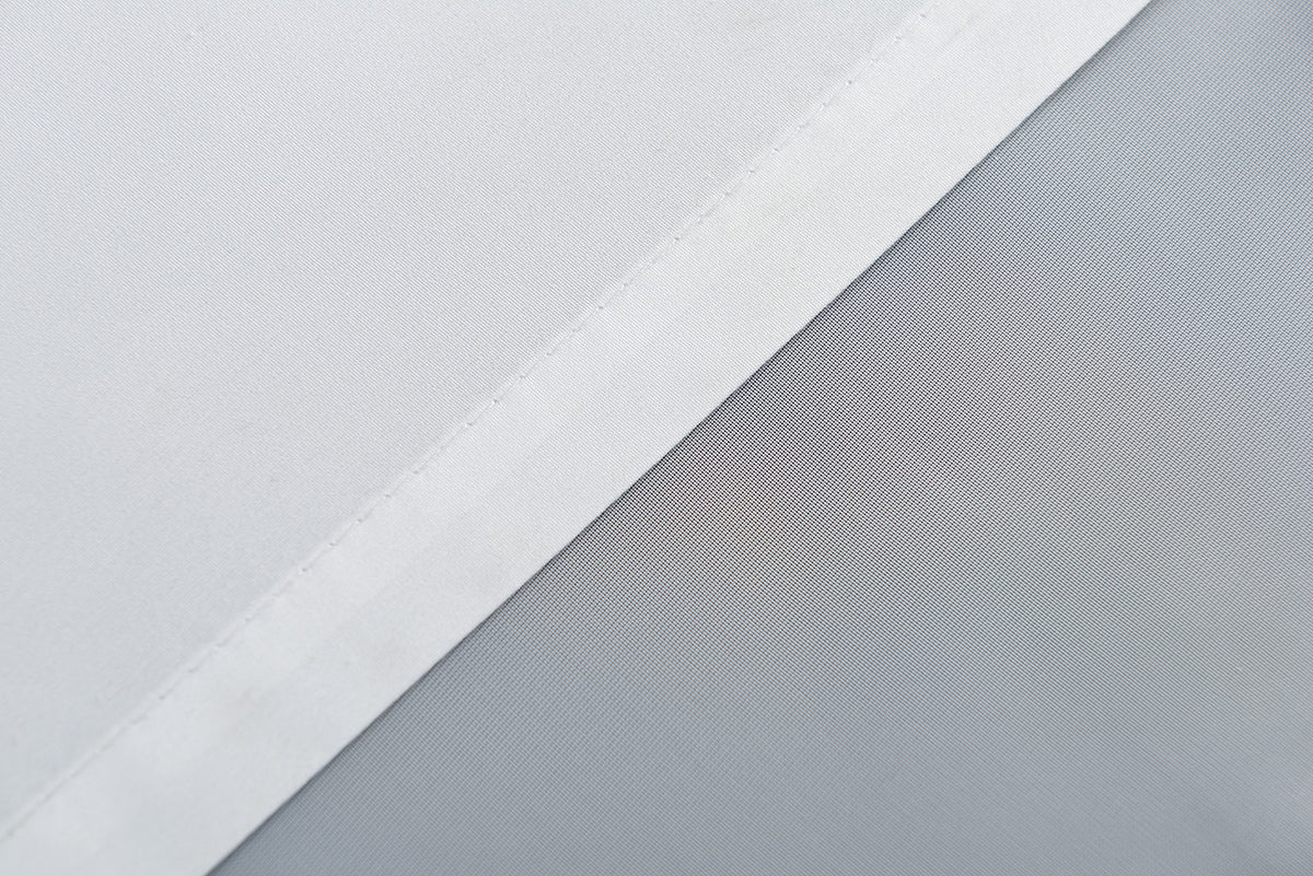 Doppel Raffrollo Palma Microsatin matt Voile Faltgardinen Faltrollo Schlaufenrollo mit Universalgardinenband 20410 Raffrollo Img30024 | gerdinenbox.com