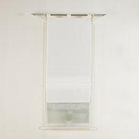 Doppel Raffrollo Palma Microsatin matt Voile Faltgardinen Faltrollo Schlaufenrollo mit Universalgardinenband 20410 Raffrollo Img37003 | gerdinenbox.com