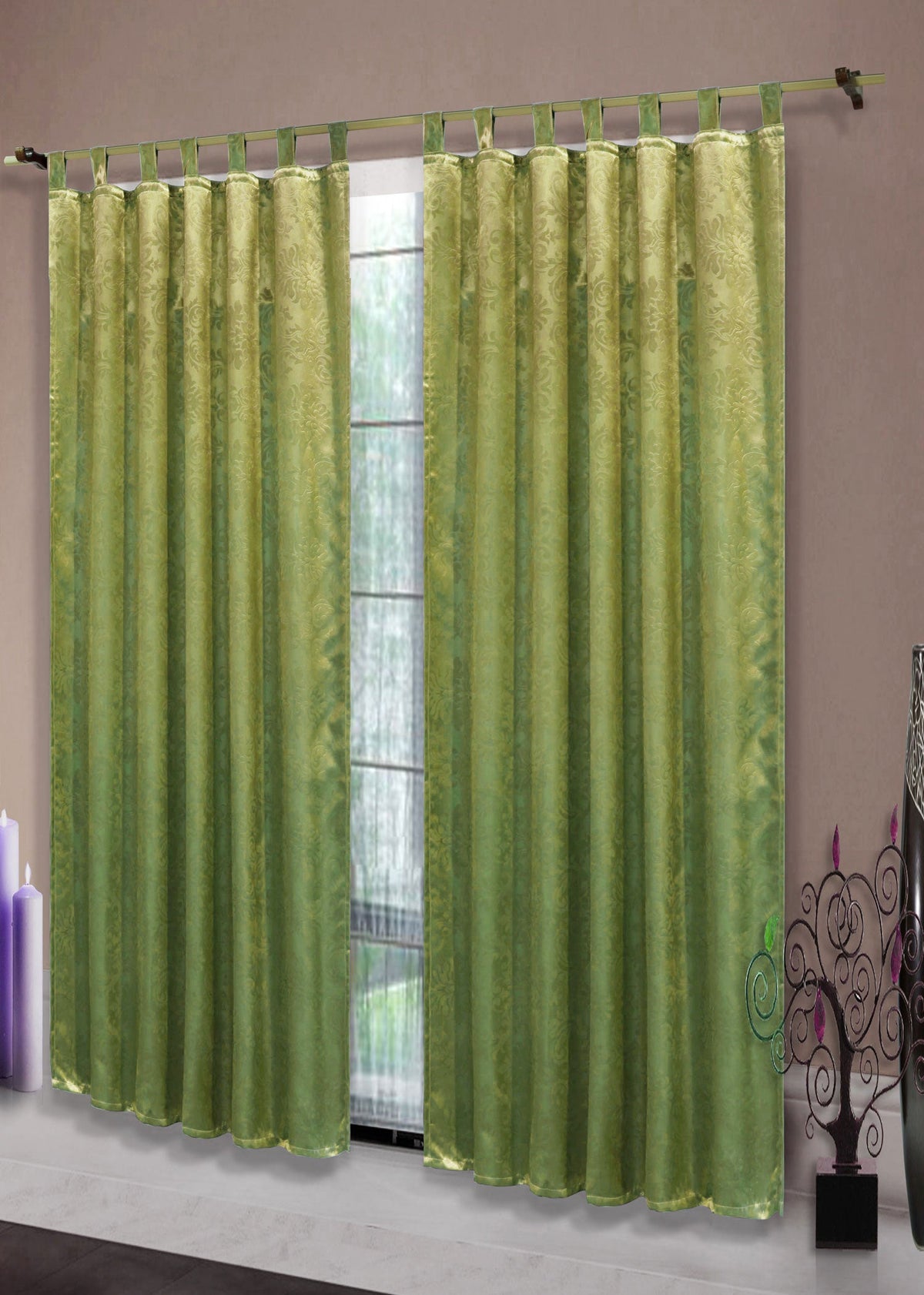 Satin Emboss / Reliefprägung bemustert Vorhang Gardine Barock -20380- Blickdicht zum Verdunkeln mit Schlaufen und eingenähtem Kräuselband, (Höhe x Breite in cm) 20380 Apfelgrün Vorhang Satin_Emboss_-_Reliefpragung_bemustert_Vorhang_Gardine_Barock_-20380-_Blickdicht_zum_Verdunkeln_mit_Schlaufen_und_eingenahtem_Krauselband_Hohe_x_Breite_in_cm_20380_-_Gardinenbox._ab9220fd-e6cc-46b6-886e-e2ed24dba7b5 | gerdinenbox.com