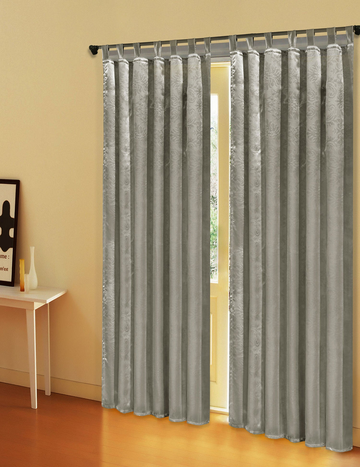 Satin Emboss / Reliefprägung bemustert Vorhang Gardine Barock -20380- Blickdicht zum Verdunkeln mit Schlaufen und eingenähtem Kräuselband, (Höhe x Breite in cm) 20380 SilberAntik Vorhang Satin_Emboss_-_Reliefpragung_bemustert_Vorhang_Gardine_Barock_-20380-_Blickdicht_zum_Verdunkeln_mit_Schlaufen_und_eingenahtem_Krauselband_Hohe_x_Breite_in_cm_20380_-_Gardinenbox._ca3f5f24-a18f-4541-90c4-2db43c1d6d47 | gerdinenbox.com