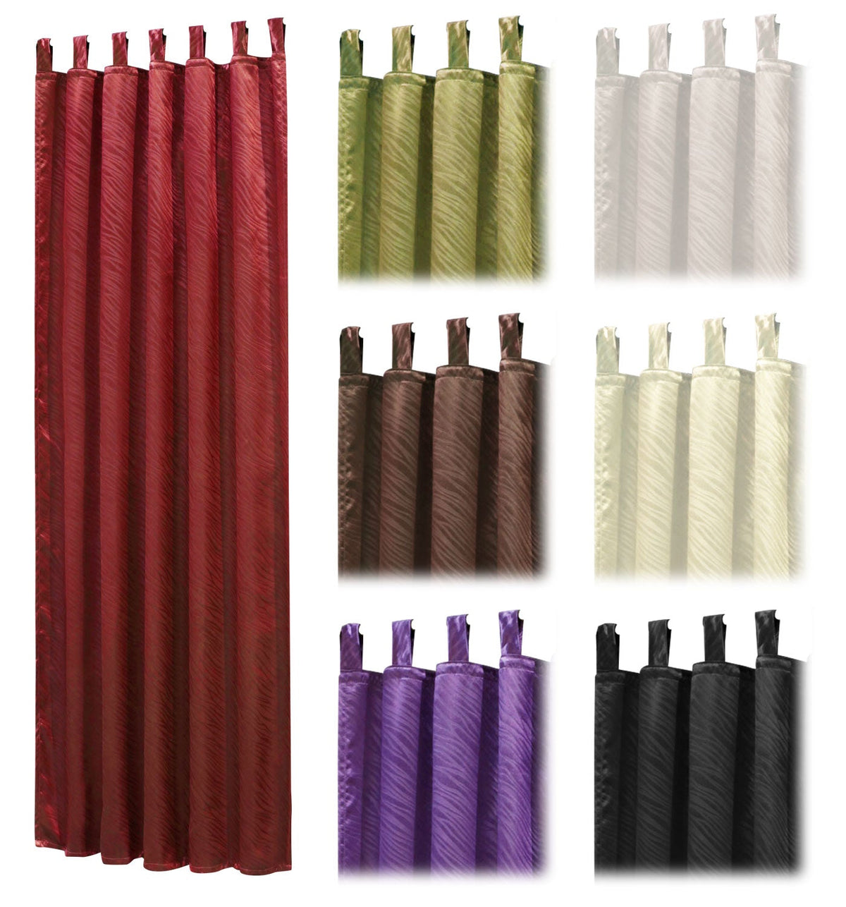 Satin Emboss / Reliefprägung bemustert Vorhang Gardine Zebra -20381- Blickdicht zum Verdunkeln mit Schlaufen und eingenähtem Kräuselband, (Höhe x Breite in cm) 20381 Vorhang Satin_Emboss_-_Reliefpragung_bemustert_Vorhang_Gardine_Zebra_-20381-_Blickdicht_zum_Verdunkeln_mit_Schlaufen_und_eingenahtem_Krauselband_Hohe_x_Breite_in_cm_20381_-_Gardinenbox.d | gerdinenbox.com