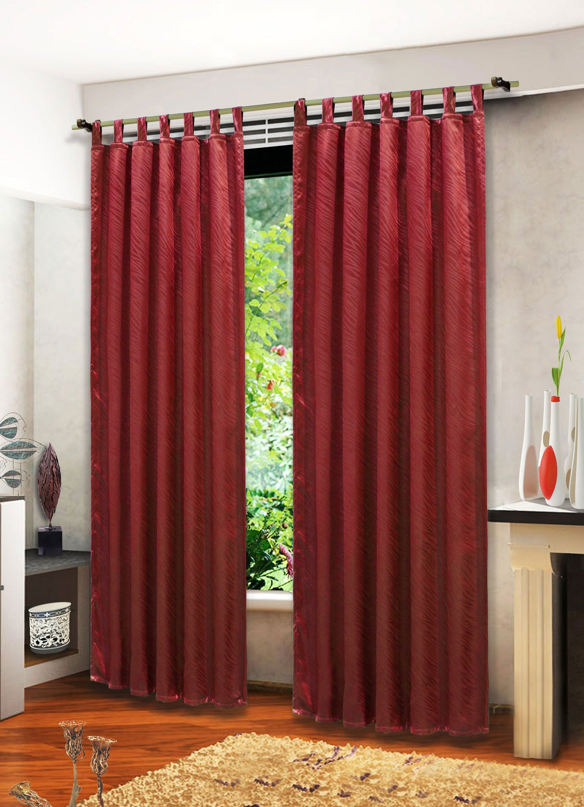 Satin Emboss / Reliefprägung bemustert Vorhang Gardine Zebra -20381- Blickdicht zum Verdunkeln mit Schlaufen und eingenähtem Kräuselband, (Höhe x Breite in cm) 20381 Bordeaux Vorhang Satin_Emboss_-_Reliefpragung_bemustert_Vorhang_Gardine_Zebra_-20381-_Blickdicht_zum_Verdunkeln_mit_Schlaufen_und_eingenahtem_Krauselband_Hohe_x_Breite_in_cm_20381_-_Gardinenbox.d_e40610a3-3a57-44f1-93a2-a77941e6a339 | gerdinenbox.com