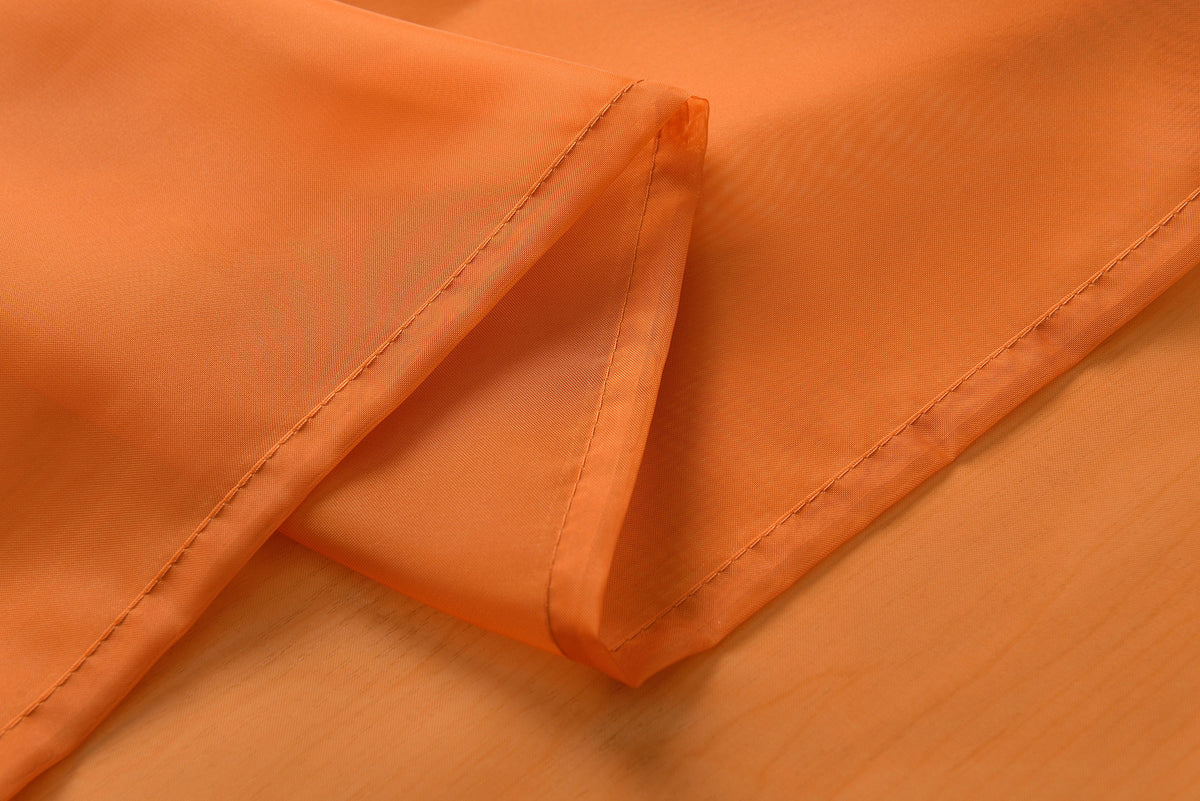2er-Pack Ösen Gardinen Transparent Vorhang Set Wohnzimmer Voile Ösenvorhang Bleibandabschluß 203322 Gardinen Set orange_2 | gerdinenbox.com