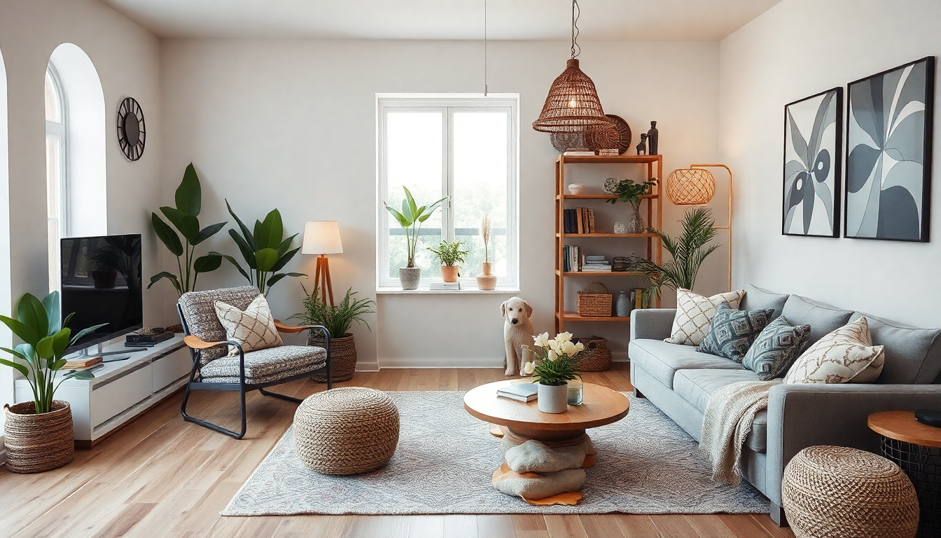 living room boho | gerdinenbox.com