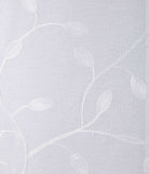 Gardine Ösen Schal Vorhang POMPEI Relief Stickerei Transparent Raffhalter 10000178 Gardinenschal 10000178_blatt_weiss | gerdinenbox.com