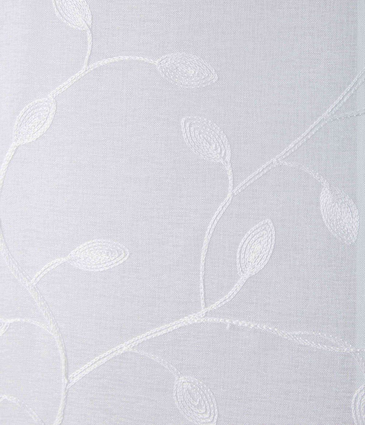 Gardine Ösen Schal Vorhang POMPEI Relief Stickerei Transparent Raffhalter 10000178 Gardinenschal 10000178_blatt_weiss | gerdinenbox.com
