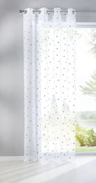 Gardine Ösen Schal Vorhang POMPEI Relief Stickerei Transparent Raffhalter 10000178 Stern Grau 1er-Pack HxB 175x140 cm Gardinenschal 10000178stern_grau_5c748103-25e7-4d24-8e11-2602ba21867e | gerdinenbox.com