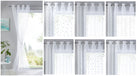 Gardine Ösen Schal Vorhang POMPEI Relief Stickerei Transparent Raffhalter 10000178 Gardinenschal 10000178var | gerdinenbox.com