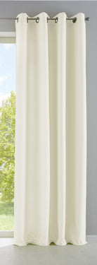 Vorhang Blickdicht Gardine Matt Lichtdurchlässig »PALERMO« mit Ösen und Raffhalter Dekoschal 10000265 Creme HxB 245x140 cm Vorhang 10000265creme | gerdinenbox.com