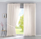 2er Set Vorhänge Verdeckte Schlaufen Cationic »JENA« Blickdicht Leinen Optik Gardinen Meliert Gardinenband mit Raffhalter 2019037-2 Creme HxB 250x300 cm Vorhang Set 2019037-2creme-breit | gerdinenbox.com