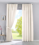 2er Set Vorhänge Verdeckte Schlaufen Cationic »JENA« Blickdicht Leinen Optik Gardinen Meliert Gardinenband mit Raffhalter 2019037-2 Creme HxB 250x140 cm Vorhang Set 2019037-2creme | gerdinenbox.com