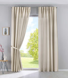 2er Set Vorhänge Verdeckte Schlaufen Cationic »JENA« Blickdicht Leinen Optik Gardinen Meliert Gardinenband mit Raffhalter 2019037-2 Sand HxB 250x140 cm Vorhang Set 2019037-2sand | gerdinenbox.com