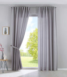2er Set Vorhänge Verdeckte Schlaufen Cationic »JENA« Blickdicht Leinen Optik Gardinen Meliert Gardinenband mit Raffhalter 2019037-2 Silber HxB 225x140 cm Vorhang Set 2019037-2silber_3b449038-a2d6-4b75-8ef8-18e83f1c43e4 | gerdinenbox.com