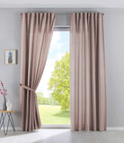 2er Set Vorhänge Verdeckte Schlaufen Cationic »JENA« Blickdicht Leinen Optik Gardinen Meliert Gardinenband mit Raffhalter 2019037-2 Taupe HxB 225x140 cm Vorhang Set 2019037-2taupe_1b7df073-2150-47fa-9351-74e465c114fd | gerdinenbox.com