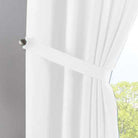 2er Set Vorhänge Verdeckte Schlaufen Cationic »JENA« Blickdicht Leinen Optik Gardinen Meliert Gardinenband mit Raffhalter 2019037-2 Vorhang Set 2019037_03_weiss | gerdinenbox.com