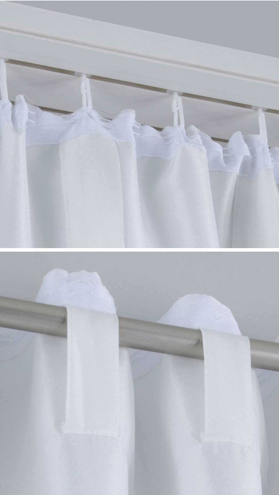 2er Set Vorhänge Verdeckte Schlaufen Cationic »JENA« Blickdicht Leinen Optik Gardinen Meliert Gardinenband mit Raffhalter 2019037-2 Vorhang Set 2019037_auf | gerdinenbox.com