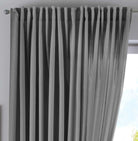 Vorhang Verdeckte Schlaufen Cationic »JENA« Blickdicht Leinen Optik Gardine Meliert Gardinenband mit Raffhalter 2019037 Grau HxB 250x300 cm Vorhang 2019037grau-breit | gerdinenbox.com