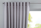 Vorhang Verdeckte Schlaufen Cationic »JENA« Blickdicht Leinen Optik Gardine Meliert Gardinenband mit Raffhalter 2019037 Silber HxB 225x140 cm Vorhang 2019037silber | gerdinenbox.com