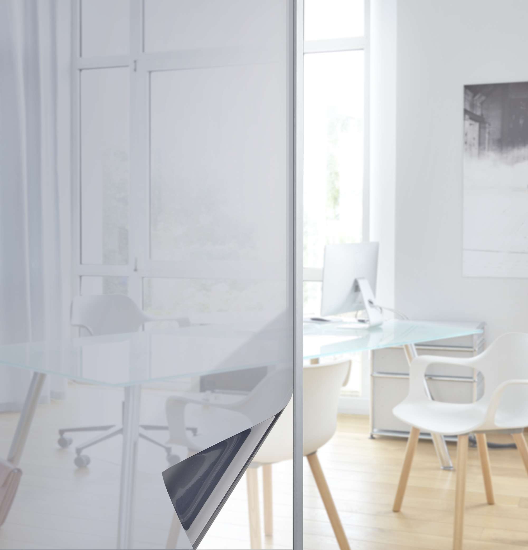 Fensterfolie selbsthaftend Sichtschutzfolie Anti-UV statische Haftung Folie selbstklebend 201916000 Solar UV Silber 90x200 cm Folien 201916000solar_uv_silber_ef91b79f-1913-4062-a4fb-7b4648d394b1 | gerdinenbox.com