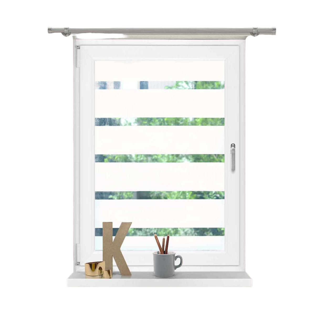 Fensterfolie selbsthaftend Sichtschutzfolie Anti-UV statische Haftung Folie selbstklebend 201916000 Folien 201916000streifen_10_cm-crop | gerdinenbox.com
