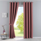 Vorhänge Blickdicht »NewYork« 2er-Pack Thermo-Gardinen Verdunkelungsvorhang Blackout Ösen schalldämmend UV-Schutz Raffhalter 201920600-2 Altrosa HxB 225x140 cm Vorhang Set 201920600-2altrosa_0892b561-82e4-42e5-940b-10851ae2ac6a | gerdinenbox.com