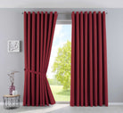 Vorhänge Blickdicht »NewYork« 2er-Pack Thermo-Gardinen Verdunkelungsvorhang Blackout Ösen schalldämmend UV-Schutz Raffhalter 201920600-2 Bordeaux HxB 225x295 cm Vorhang Set 201920600-2bordeaux-295 | gerdinenbox.com