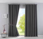 Vorhänge Blickdicht »NewYork« 2er-Pack Thermo-Gardinen Verdunkelungsvorhang Blackout Ösen schalldämmend UV-Schutz Raffhalter 201920600-2 Dunkelgrau HxB 245x295 cm Vorhang Set 201920600-2dunkelgrau-295_830f6642-0ce3-4bcd-a78d-90602c839c18 | gerdinenbox.com