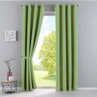 Vorhänge Blickdicht »NewYork« 2er-Pack Thermo-Gardinen Verdunkelungsvorhang Blackout Ösen schalldämmend UV-Schutz Raffhalter 201920600-2 Grün HxB 225x140 cm Vorhang Set 201920600-2gruen_e952c8cb-93b0-4a77-ac9d-ea4492c088d8 | gerdinenbox.com