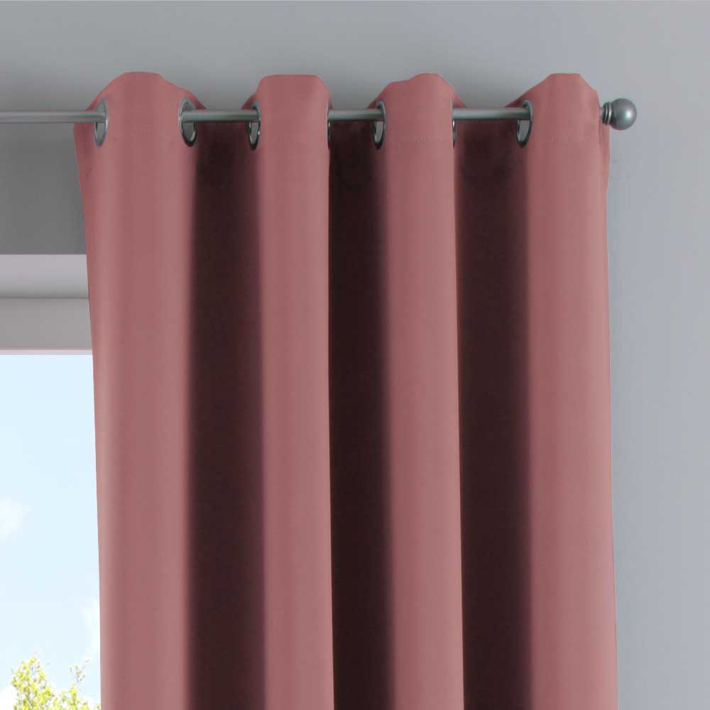 Vorhänge Blickdicht »NewYork« 2er-Pack Thermo-Gardinen Verdunkelungsvorhang Blackout Ösen schalldämmend UV-Schutz Raffhalter 201920600-2 Vorhang Set 201920600_altrosa_3_cf029d02-adb5-497d-b9c2-0bd1c78b79bb | gerdinenbox.com