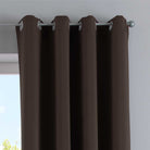Vorhänge Blickdicht »NewYork« 2er-Pack Thermo-Gardinen Verdunkelungsvorhang Blackout Ösen schalldämmend UV-Schutz Raffhalter 201920600-2 Vorhang Set 201920600_braun_3_e45f108e-d11f-4a1c-83b1-370fe3eb5074 | gerdinenbox.com